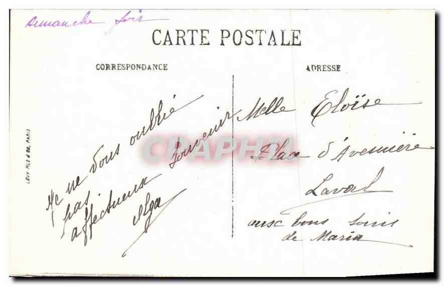 CPA Paris XVIII le Sacre Coeur  — Rückseite
