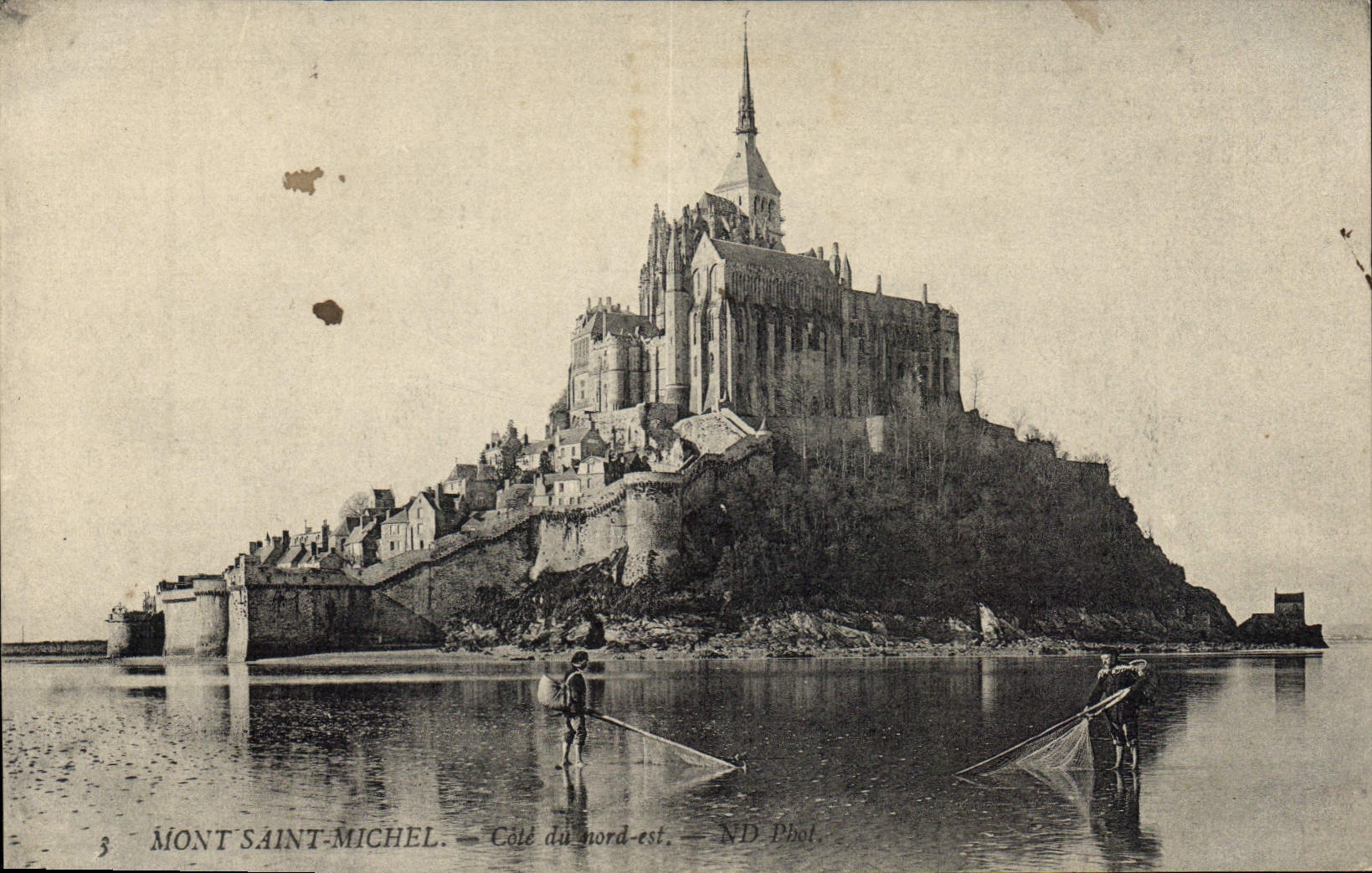 Mont Saint-Michel — Côté du nord-est — ND Phot.