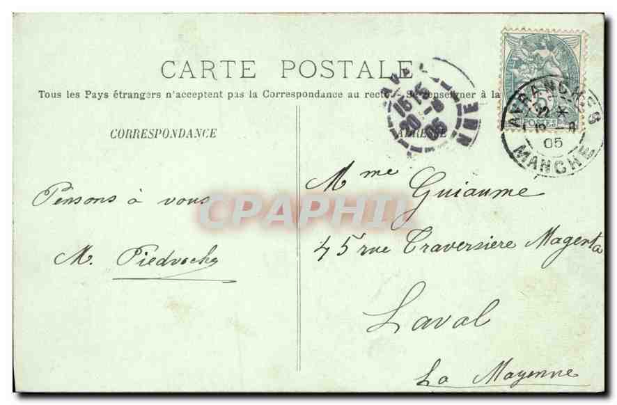 Avranches - L'Église Notre-Dame des Champs - La Nef - LL — Rückseite