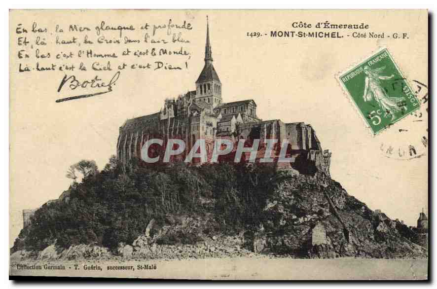 CPA Cote d'Emeraude Mont St Michel Cote Nord Botrel