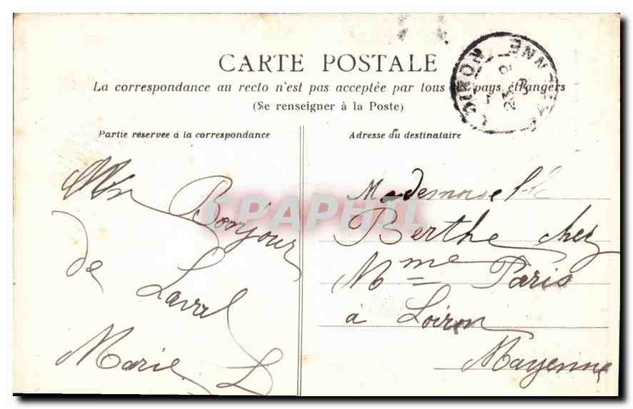 CPA La Delivrande la Basilique le Portail  — Verso