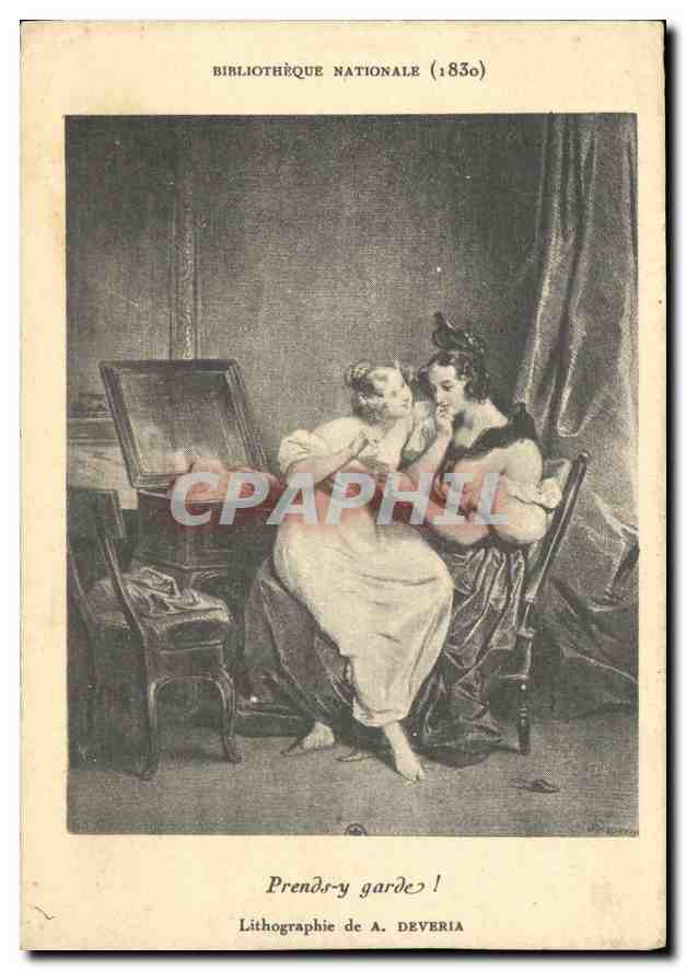 CPA Bibliotheque Nationale 1830 Prends y Gardes Lithographie de A Deveria 