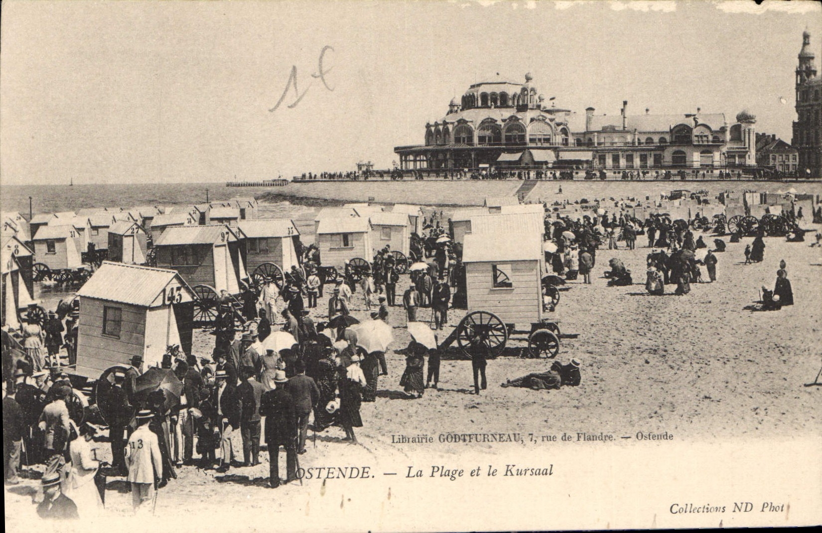 CPA Ostende la Plage et le Kursaal 