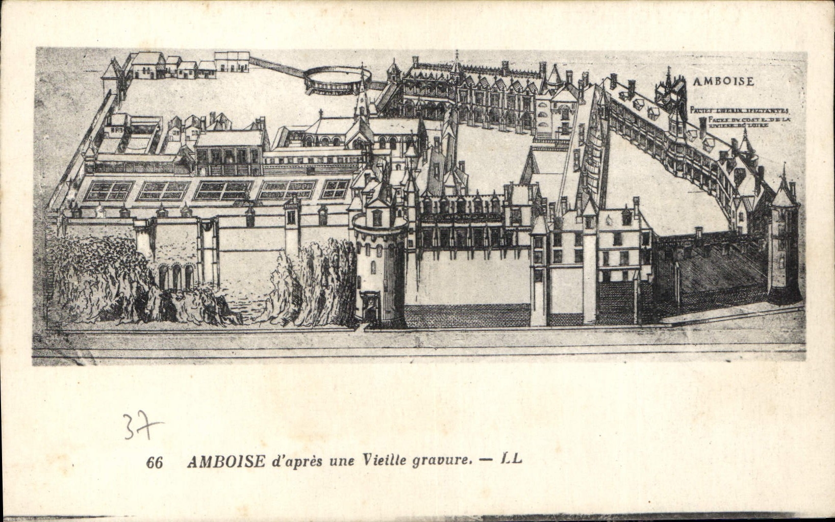 CPA Amboise d'apres une Vieille Gravure 
