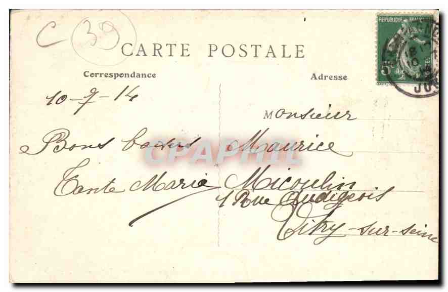Le Jura - Champagnole - La Promenade de Bellefrise — B.F. Paris — Verso