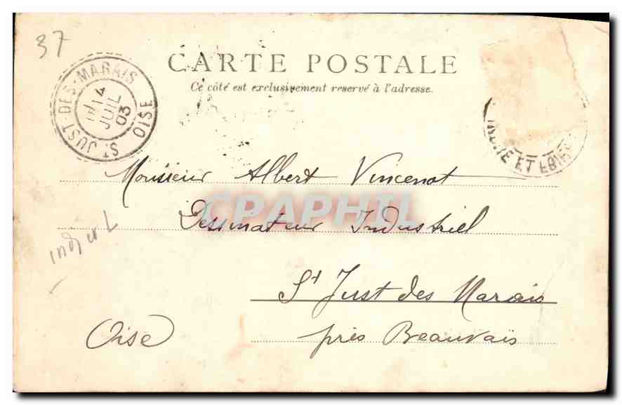 CPA Tours vue generale  — Rückseite