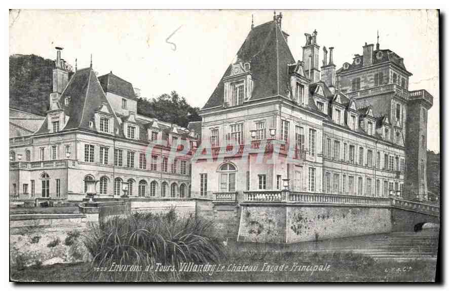 CPA Environs de Tours Villandry le Chateau facade Principale 