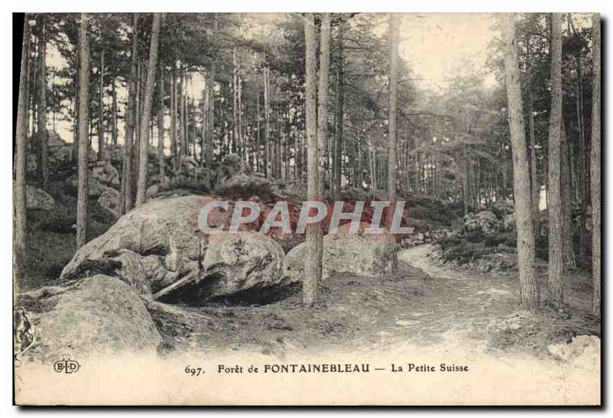 Forêt de FONTAINEBLEAU — La Petite Suisse — Éditeur B.D. n° 697