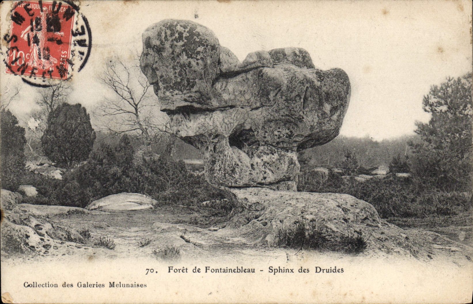 Forêt de Fontainebleau — Sphinx des Druides — Collection des Galeries Melunaises