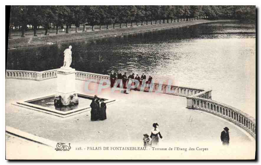 Palais de Fontainebleau — Terrasse de l'Etang des Carpes — CPAPHIL n°128