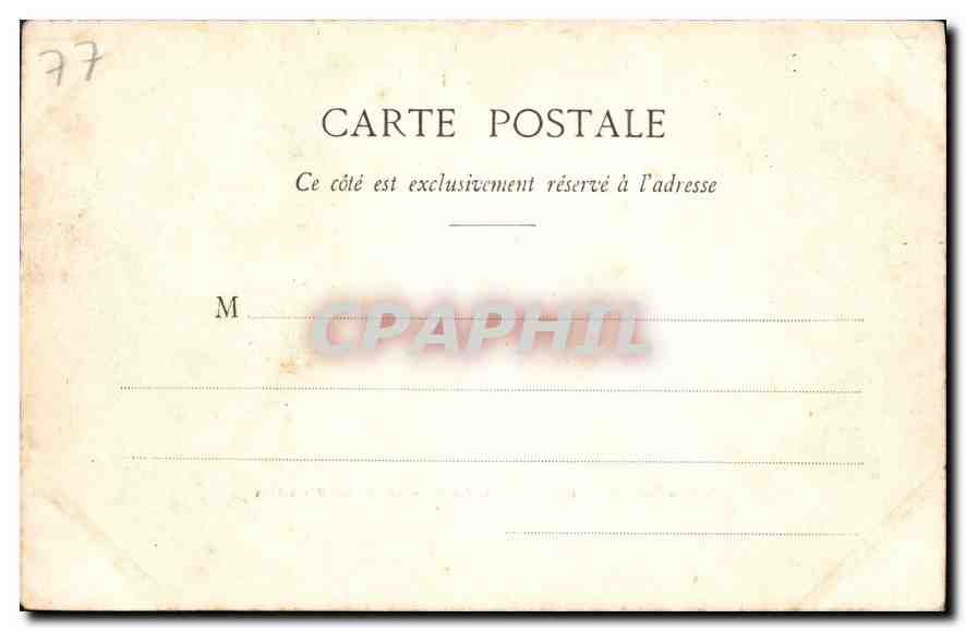 Palais de Fontainebleau — Grille d'honneur et Cour des Adieux — Pierre Henry, n°26 — Rückseite