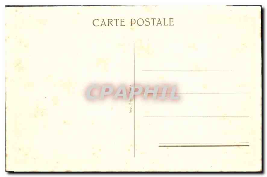 CPA Grand Salon Empire Château de Valencay — Rückseite