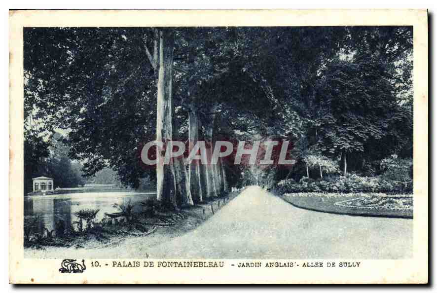 Palacio de Fontainebleau — Jardín Inglés — Avenida de Sully — Editor STIRN, n°10