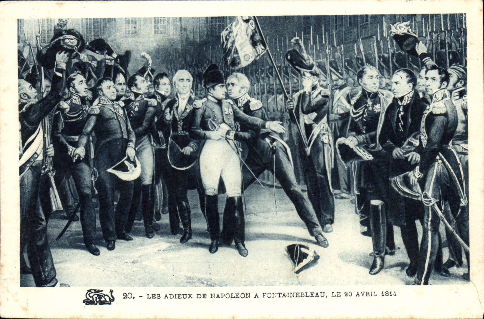 Les adieux de Napoléon à Fontainebleau, le 20 avril 1814 — édition illustrée n°20