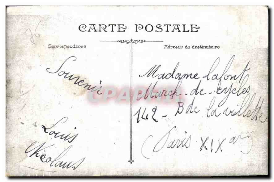 CPA Dieppe le Cafe Restaurante et Casino de chateau  — Rückseite