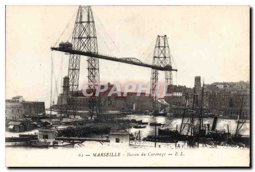 CPA Marseille Bassin du Carenage Bateaux