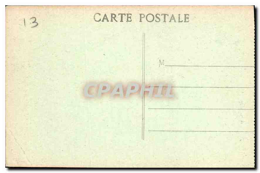 CPA Marseille Palais Longchamp  — Verso