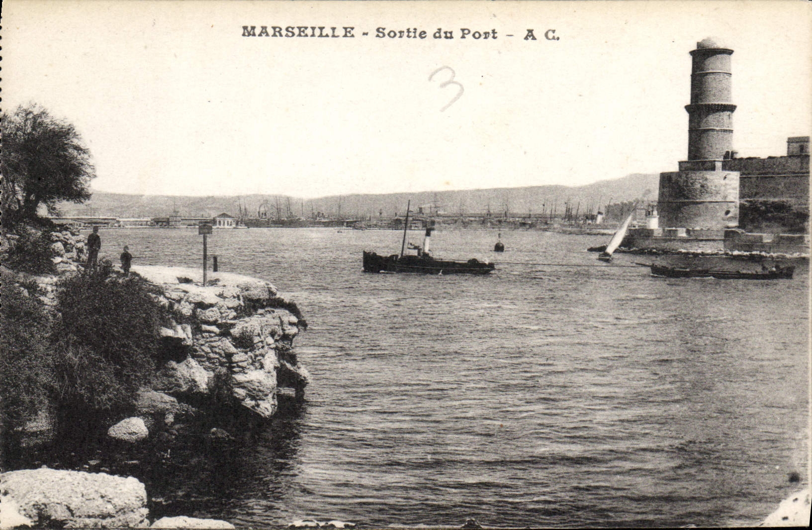 CPA Marseille Sortie du Port 