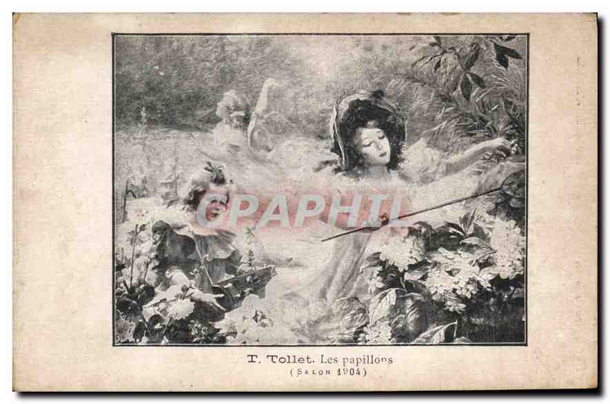 Les papillons — T. Tollet — Salon 1904