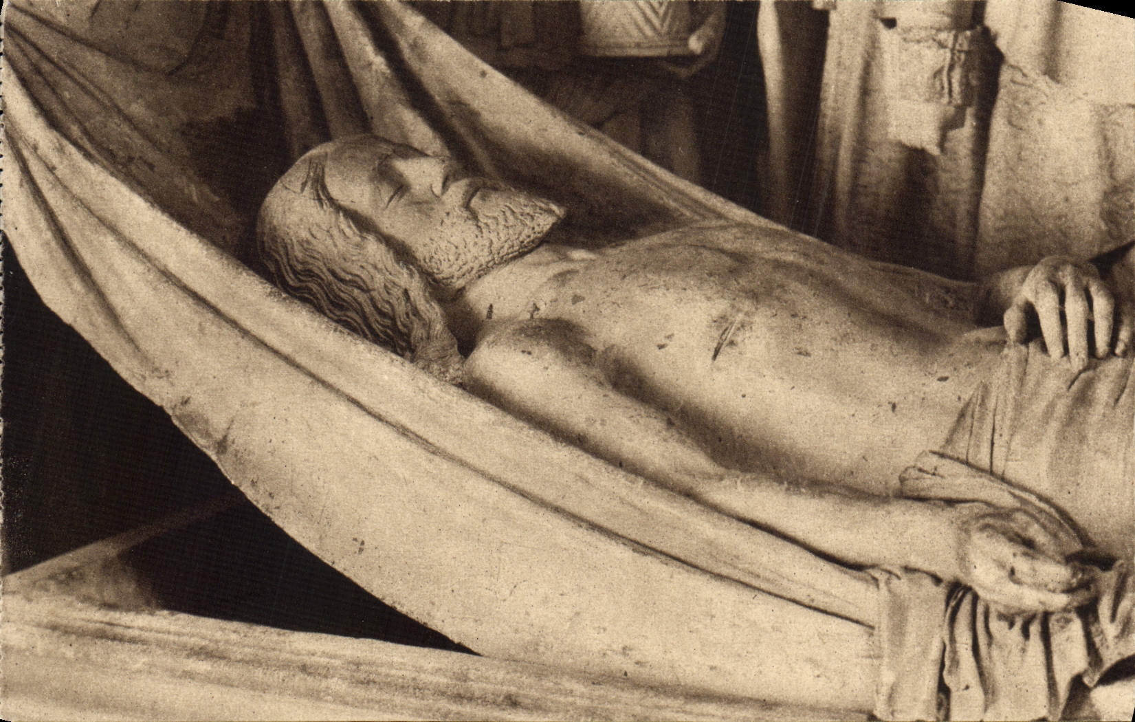 CPA Les Saints de Solesmes le Christ au tombeau 1496 