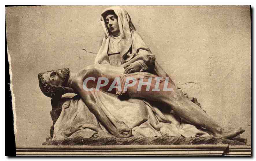 CPA Les Saints de Solesmes la Pieta XV siecle 