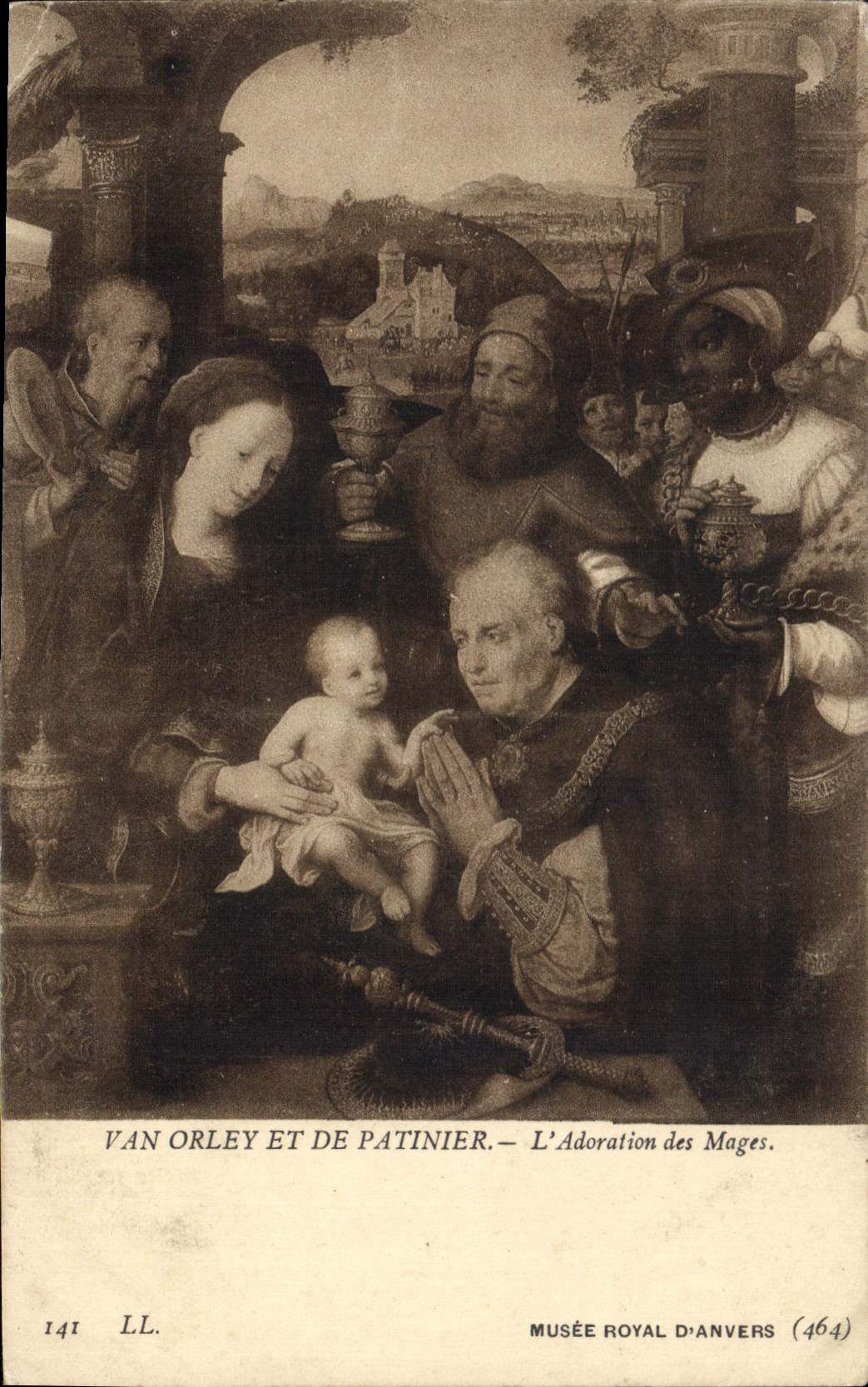 L'Adoration des Mages — Van Orley et de Patinier — Musée Royal d'Anvers (464)