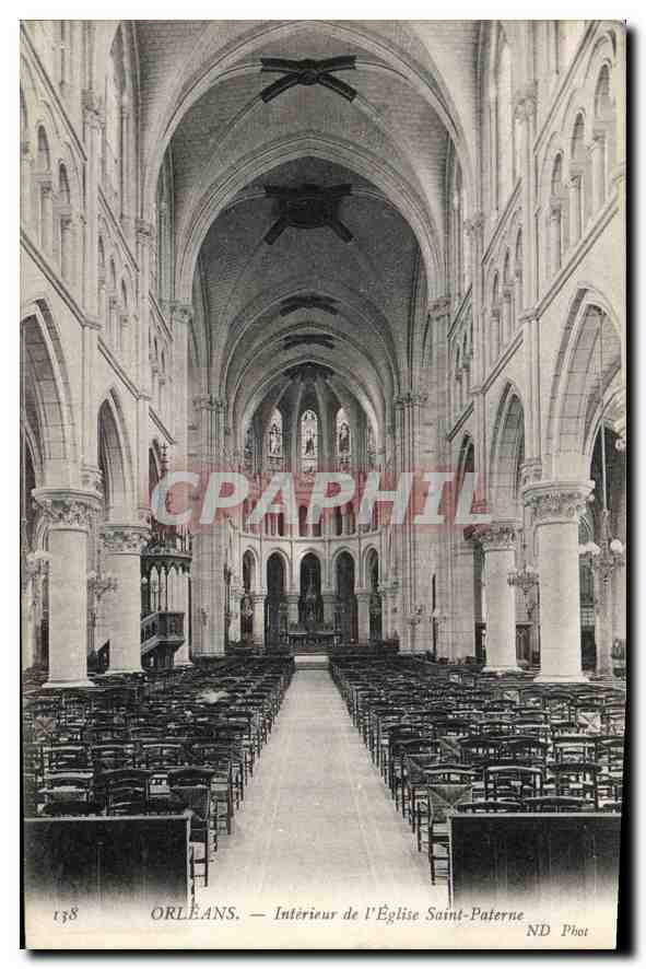CPA Orleans Interieur de l'Eglise Saint Paterne 