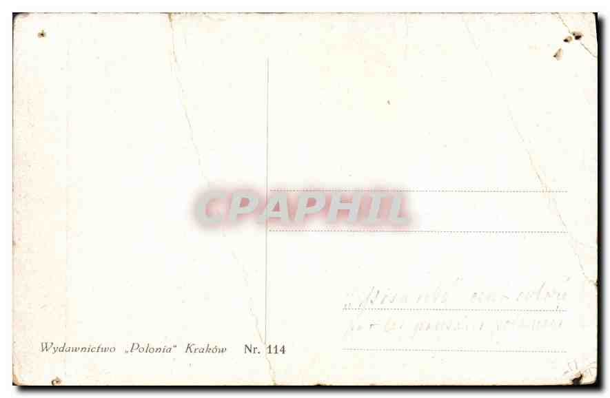 CPA M Gawlicki Wesolego Alleluja  — Rückseite