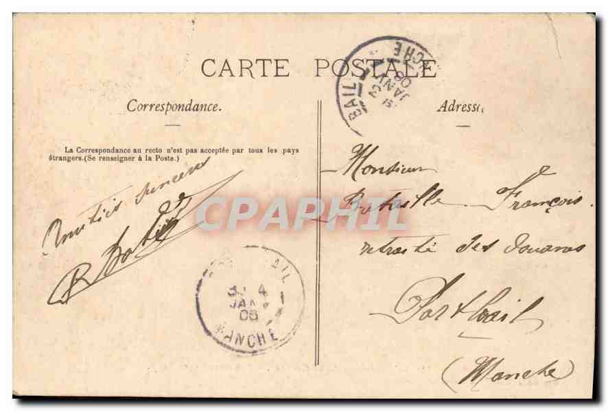 CPA Villeneuve Saint Georges Panorama vers Paris  — Verso