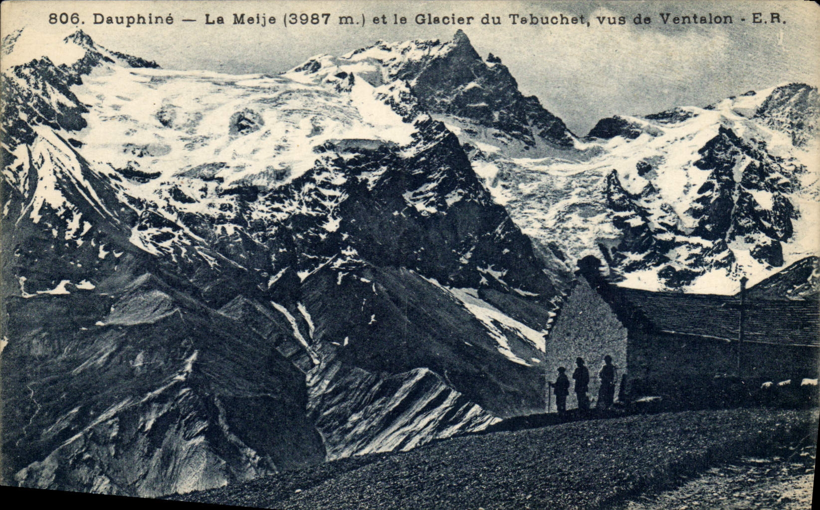 CPA Dauphine La Meije et le Glacier du Tabuchet vus de Ventalon 