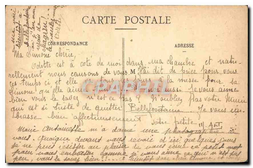 CPA Pierre Mignard La Vierge a la Grappe  — Verso