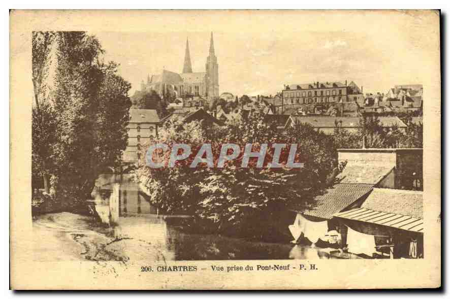 Chartres — Vue prise du Pont-Neuf — P. H. n°206