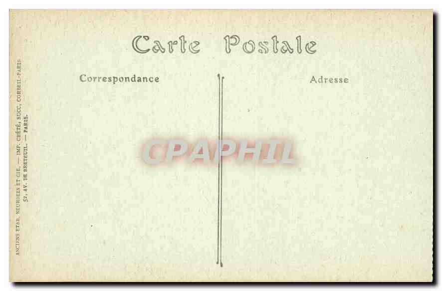 CPA Cathedrale de Chartres Portail Nord  — Verso