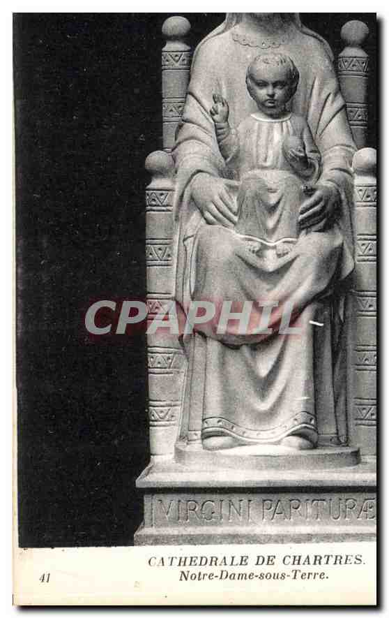 CPA Cathedrale de Chartres Notre Dame sous Terre 