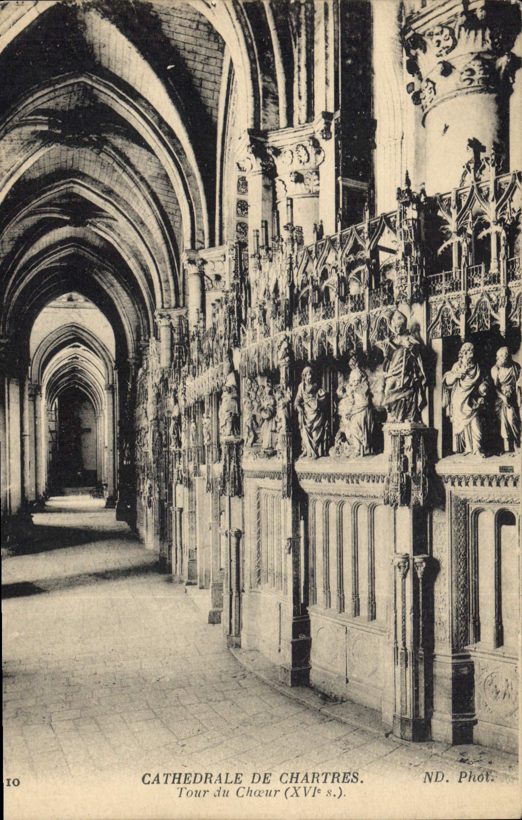 CPA Cathedrale de Chartres Tour du Choeur XVIs 