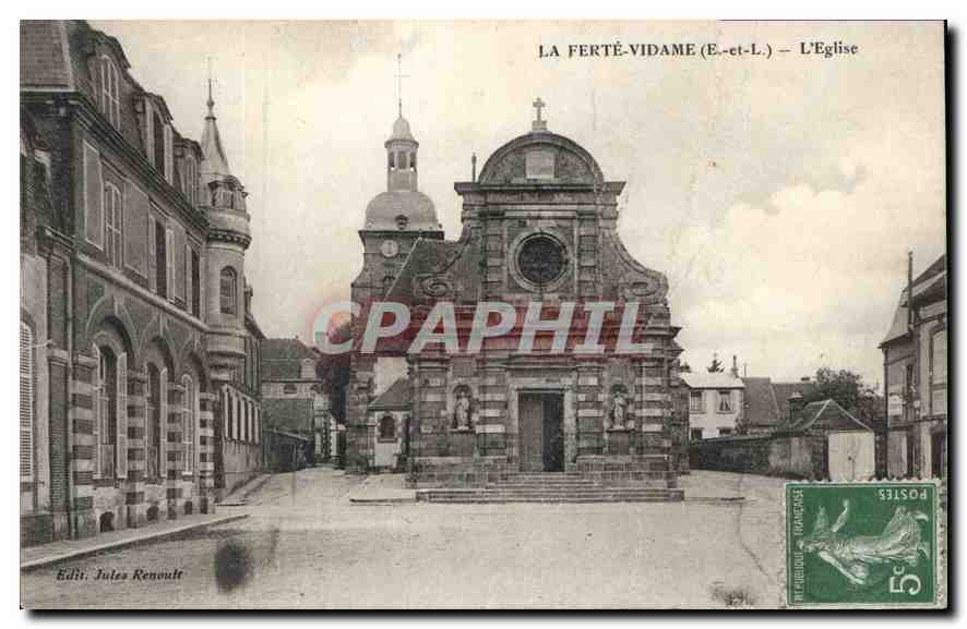La Ferté-Vidame (E-et-L.) — L'Église — Edit. Jules Renoult
