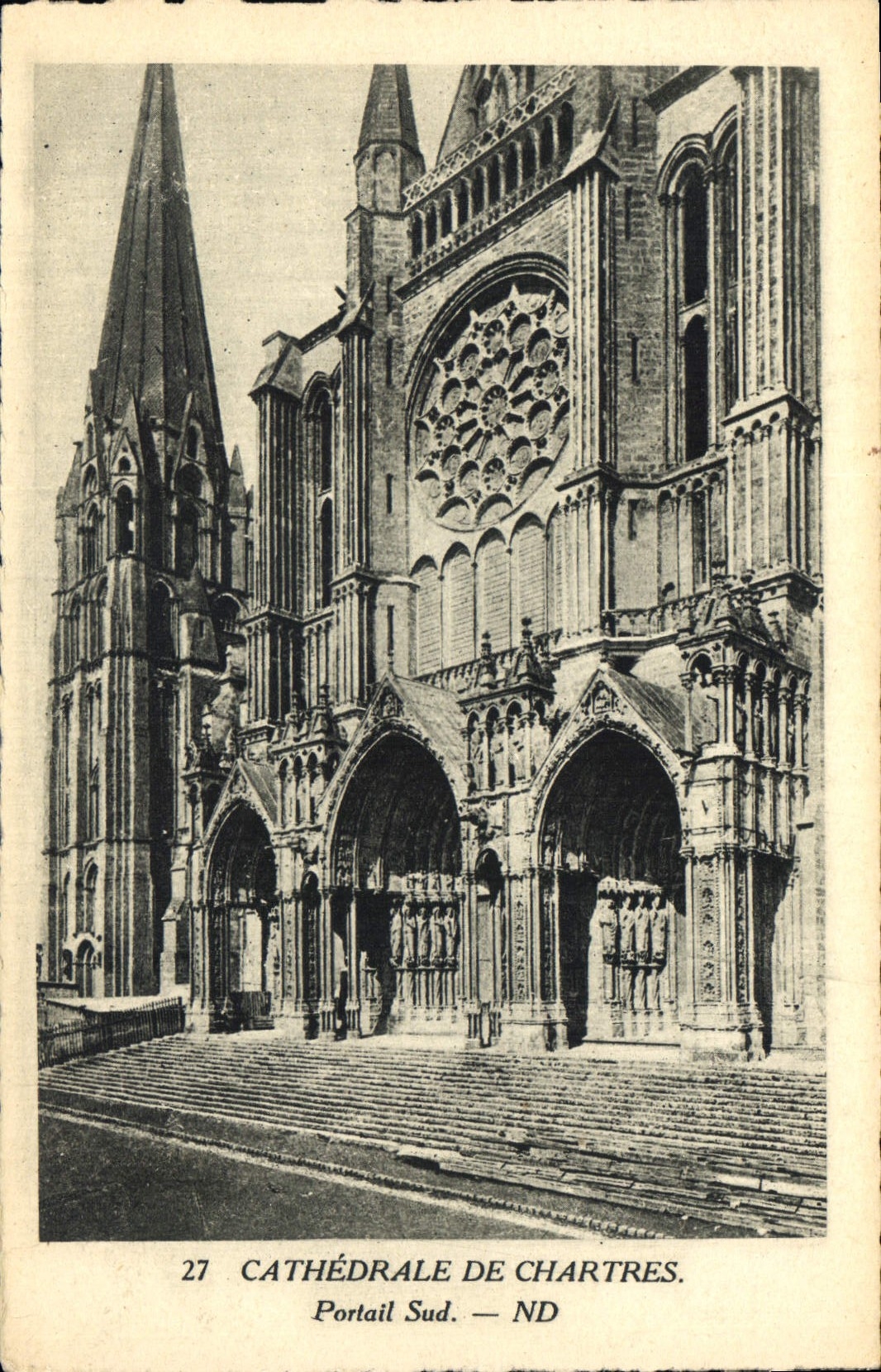 CPA Cathedrale de Chartres Portail Sud 