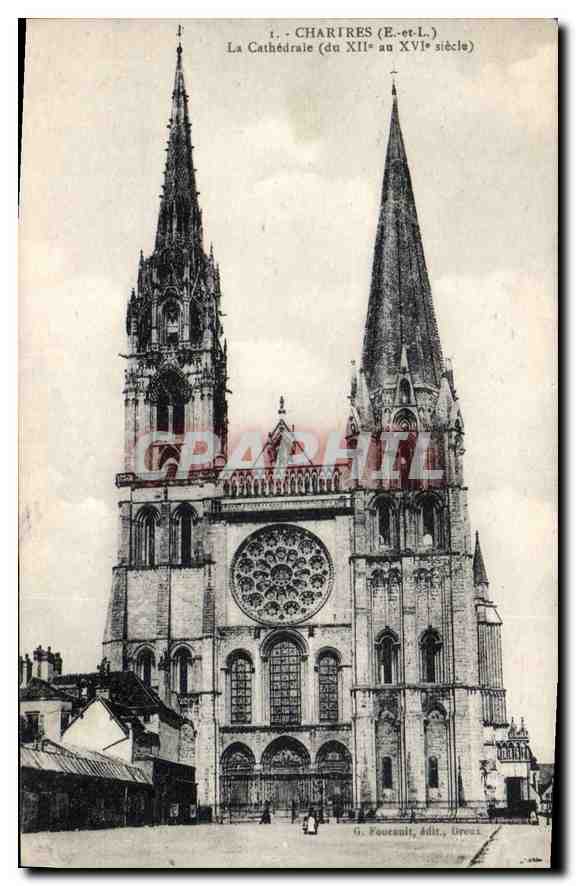 CPA Chartres E et L La Cathedrale du XII au XVI siecle 