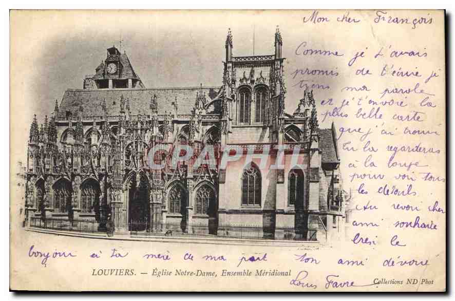 CPA Louviers Eglise Notre Dame Ensemble Meridional 