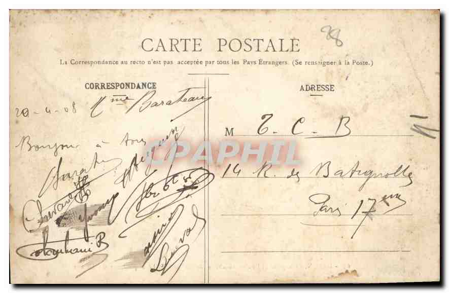 Chapelle St-Louis - Tombeau de Louis-Philippe et pourtour du Chœur — Ch. Foucault, édit., Dreux — Verso