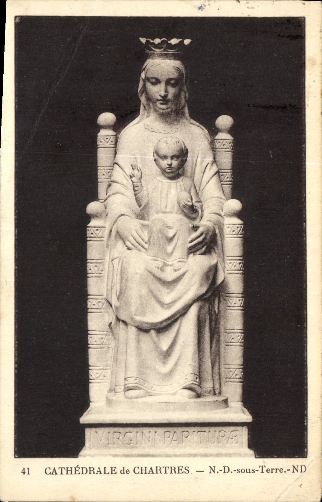 CPA Cathedrale de Chartres N D sous Terre 