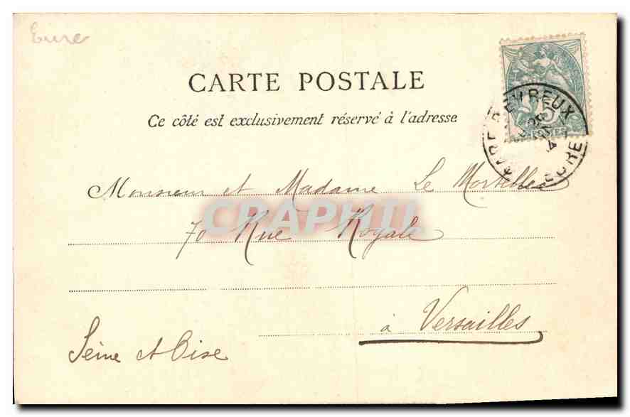CPA La Normadie Evreux La Cathedrale  — Rückseite