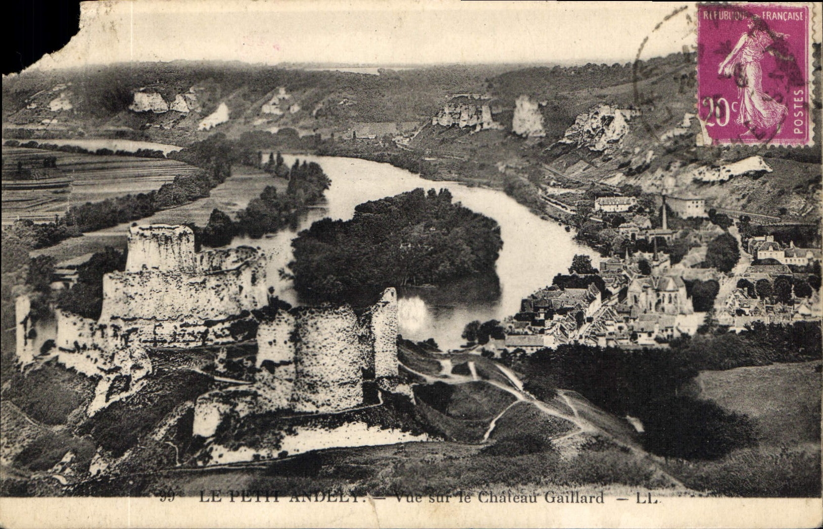 Le Petit Andely — Vue sur le Château Gaillard — LL.