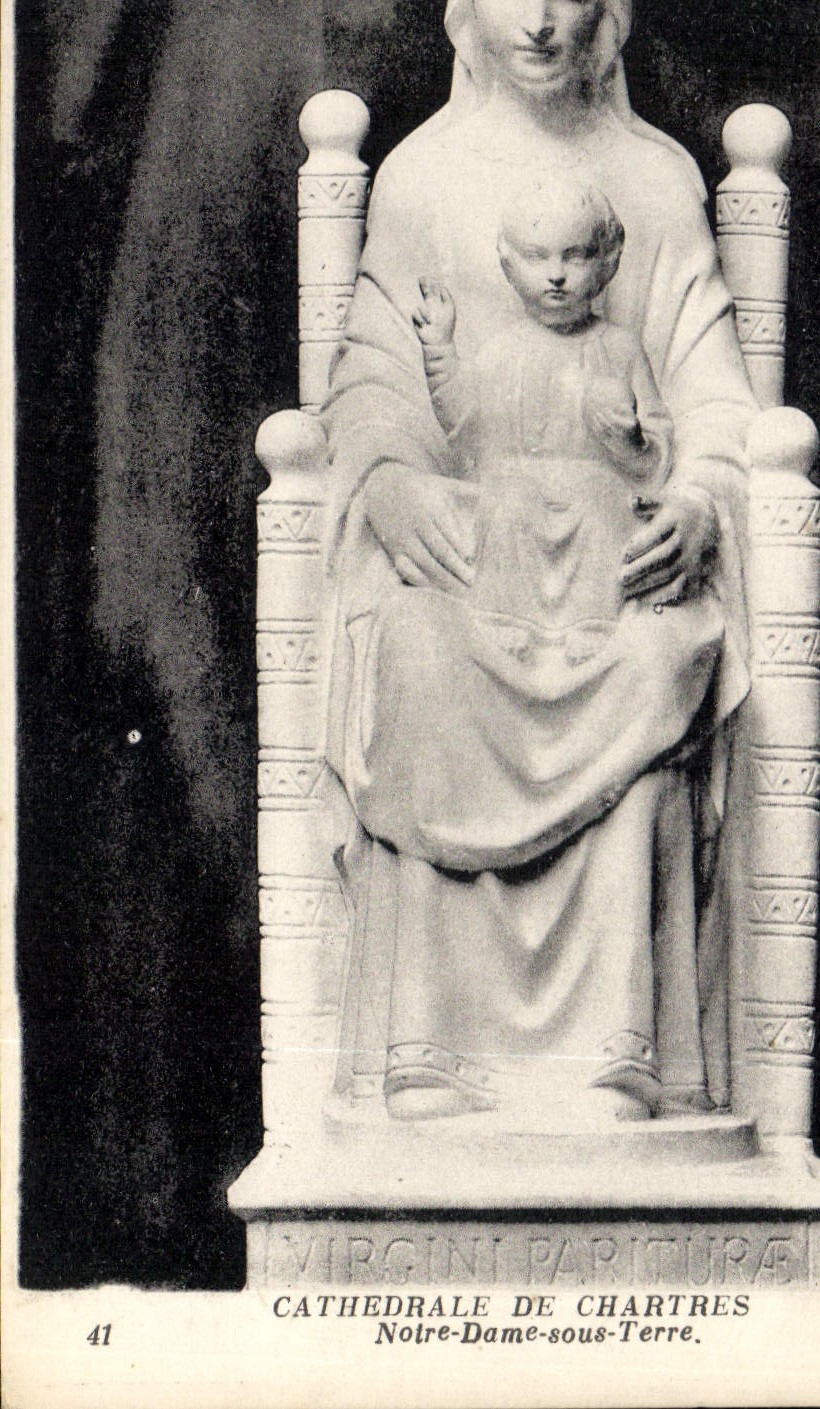 CPA Cathedrale de Chartres Notre Dame sous Terre 