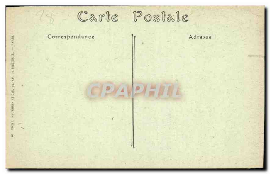 CPA Cathedrale de Chartres Notre Dame sous Terre  — Verso