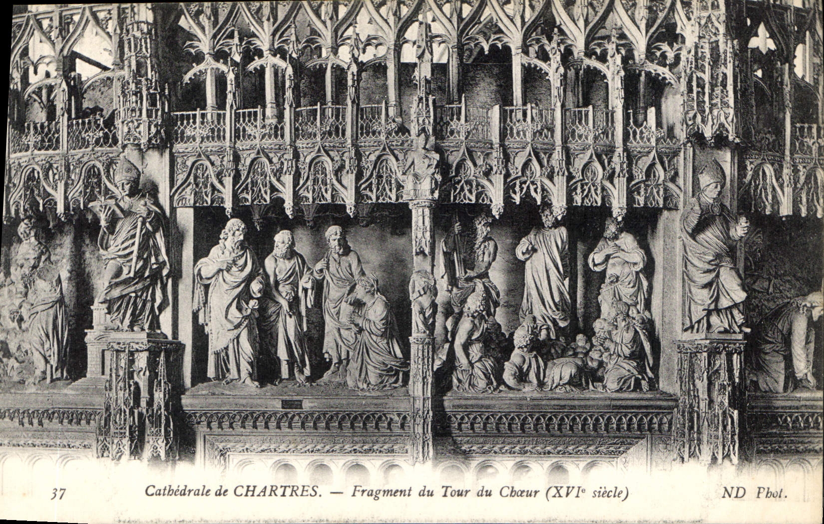 Cathédrale de CHARTRES — Fragment du Tour du Chœur (XVIe siècle)