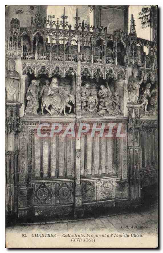 Chartres — Kathedrale. Fragment des Chorums (16. Jahrhundert)