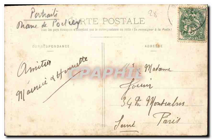 Château d'Anet — Diane à sa Toilette — Éditeur : P. P. P. (n° 20) — Reverso