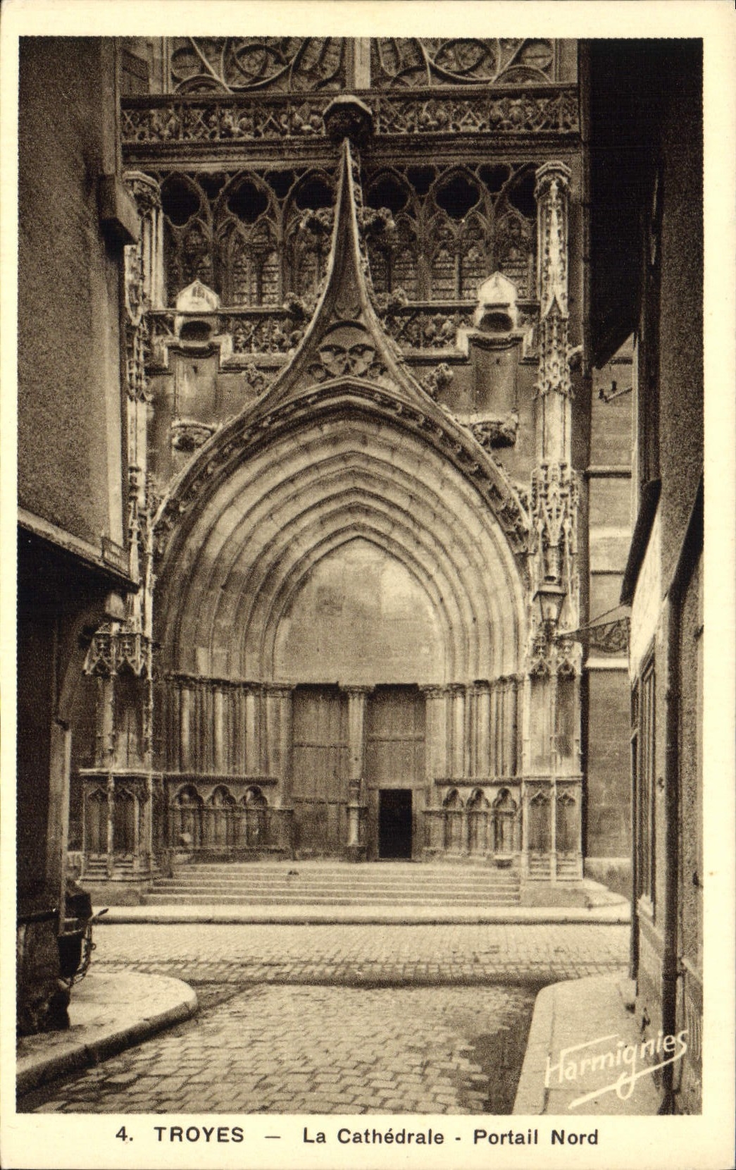 Troyes — La Cathédrale - Portail Nord — Harmignies