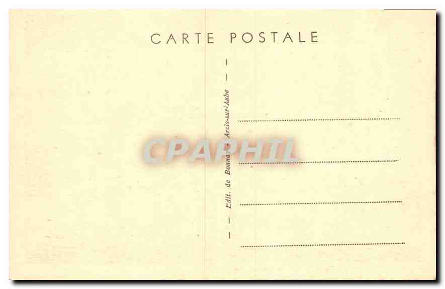 CPA Arcis sur Aube Aube L'Eglise monument historique Parfumerie — Back